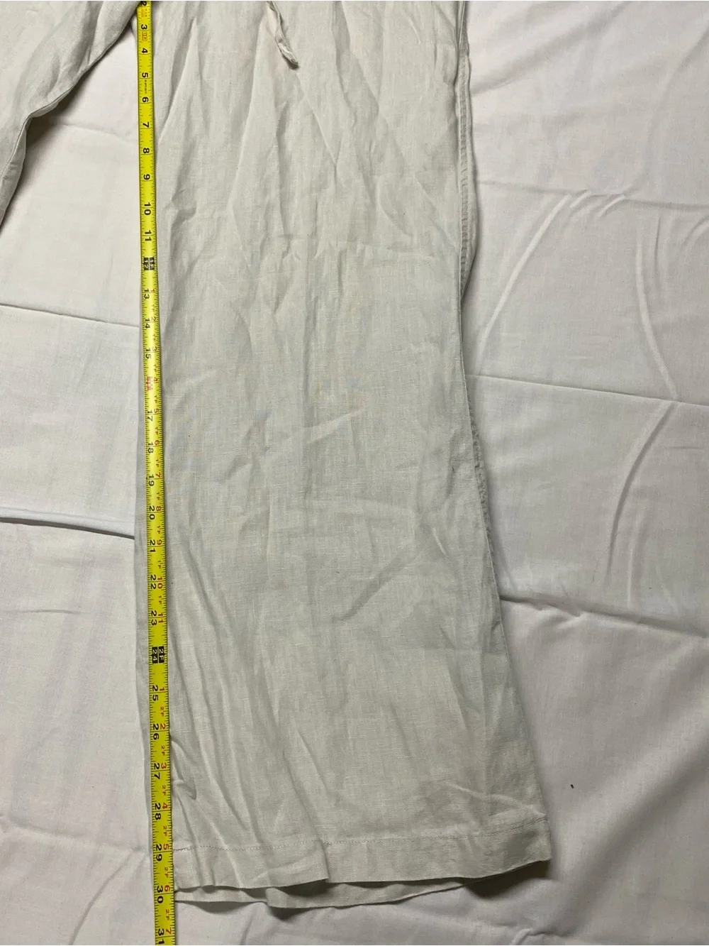 Banana Republic Linen Blend Pants in Light Cream